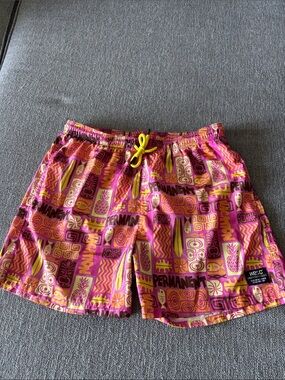 WESC swim trunks- permanent vacation Size Lg